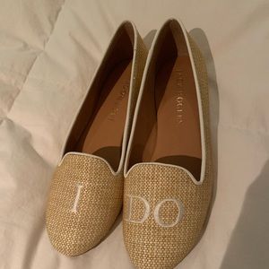 Jack Rogers raffia I DO Loafers worn twice. Excellent Condition!